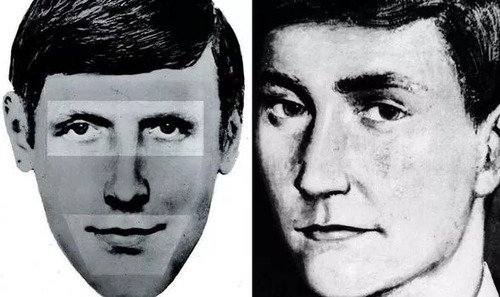 Identikit rendering and an artist's sketch of Bible John (BBC)