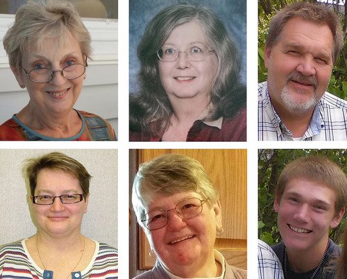 The six people who died in Jason Dalton's shooting spree (from top left) Dorothy "Judy" Brown, 74; Mary Lou Nye, 62; Richard E. Smith, 53; May Jo Nye, 60; Barbara Hawthorne, 68; and Tyler Smith, 18 (Courtesy Images)