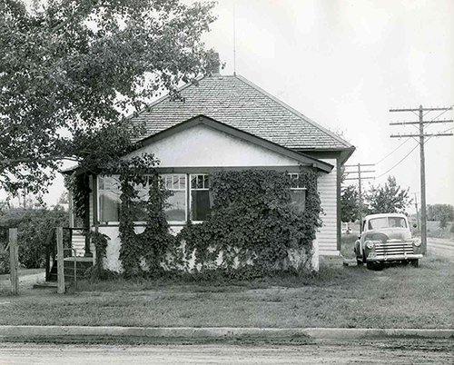 The Cook family home in Stettler, Alberta, Canada (Legal Archives Society of Alberta)
