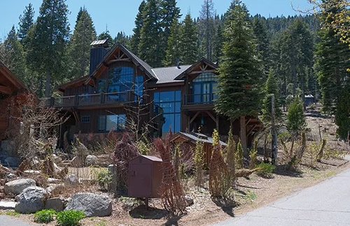The Lake Tahoe home of Robert Spohr and Wendy Wood (Pedro Colo for DailyMail.com)
