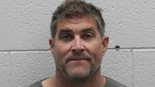 Dan Serafini in his mugshot after his arrest (Humboldt County)